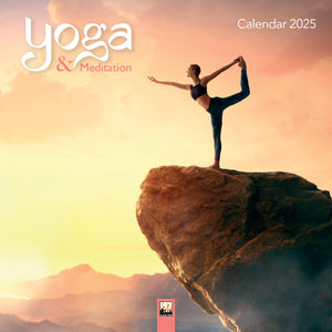 Yoga & Meditation Wall Calendar 2025 (Art Calendar),New