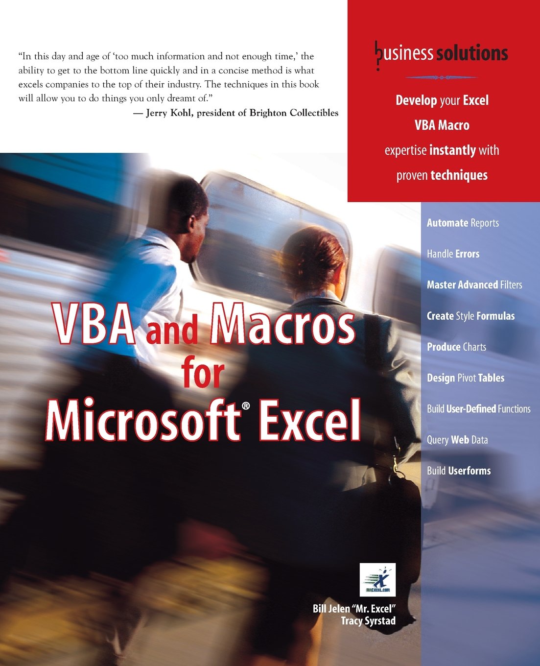VBA and Macros for Microsoft Excel,Used