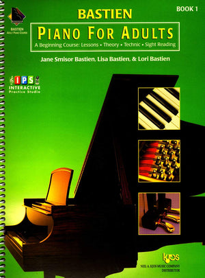 Bastien Piano For Adults, 1 Book/Online Access: A Beginning Course: Lessons, Theory, Technic, Sight Reading,New