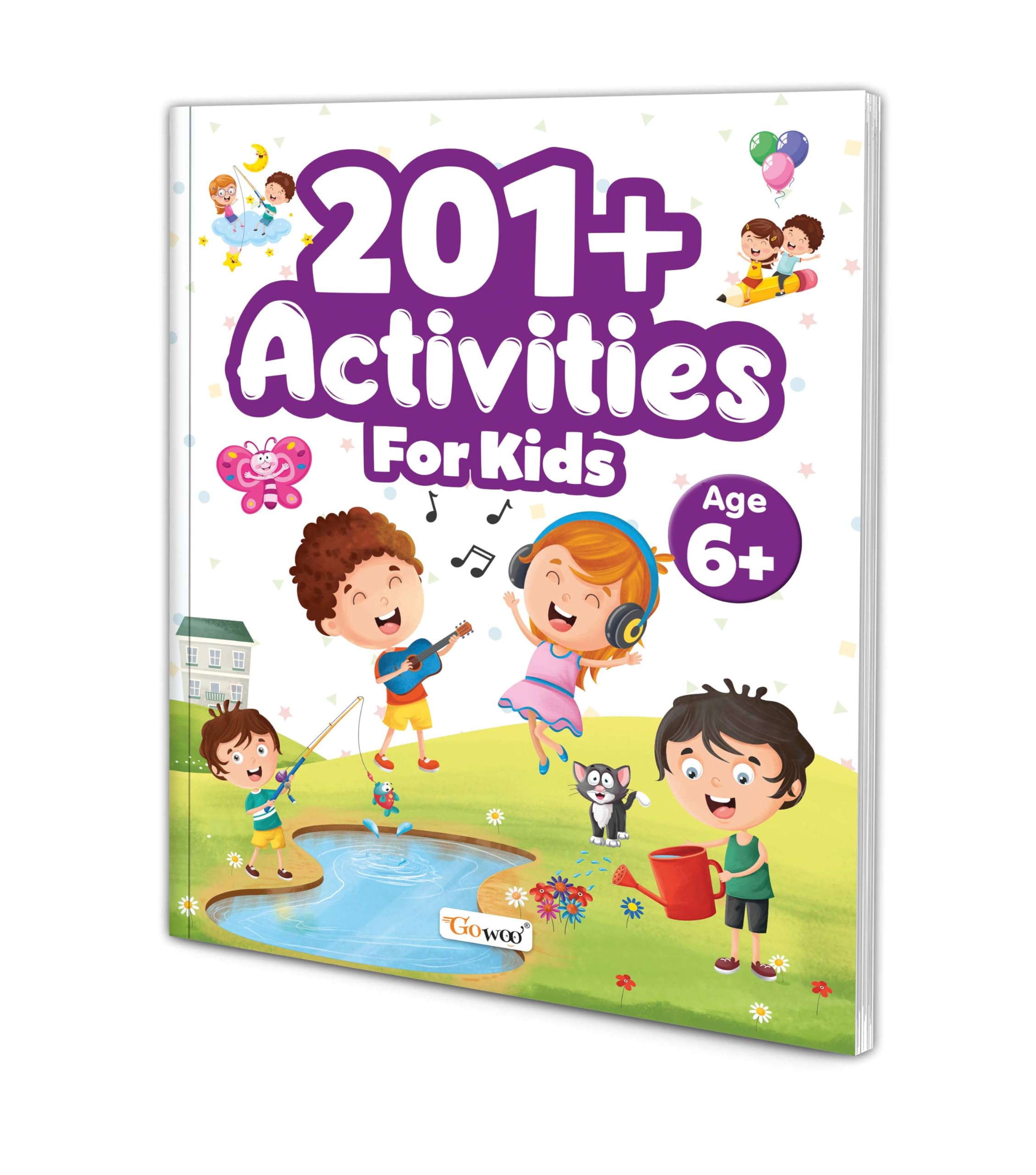201+ Activities For Kids For Age 6+ : Educational Activity Book, Colorful Activity Book For Kids, Fun Activities For Kids, Mazes, Spot The Differences, Matching Games And Many More