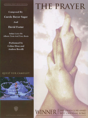 The Prayer: Piano/Vocal/Chords, Sheet (Original Sheet Music Edition) (Italian and English Edition),Used