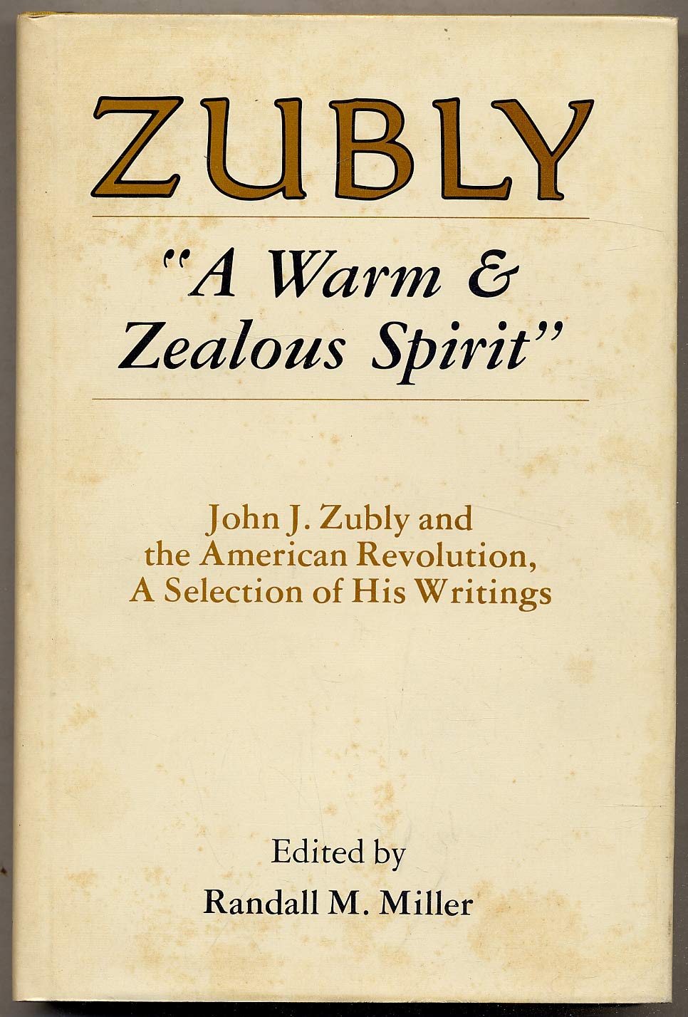 Warm and Zealous Spirit,Used