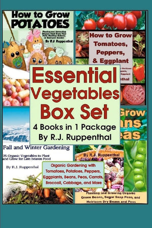 Essential Vegetables Box Set (4 Books In 1 Package): Organic Gardening With Tomatoes, Potatoes, Peppers, Eggplants, Broccoli, Ca,Used