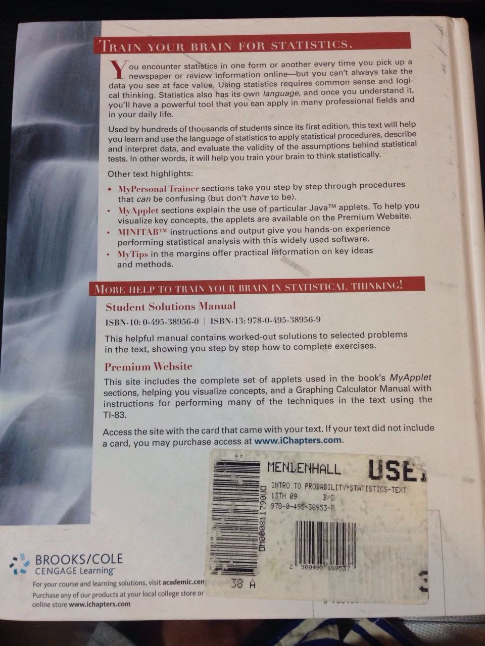 Introduction to Probability and Statistics (Available 2010 Titles Enhanced Web Assign),Used