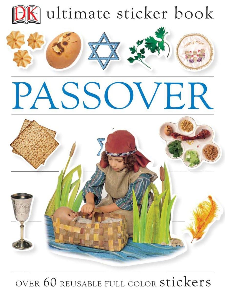 Ultimate Sticker Book: Passover: Over 60 Reusable FullColor Stickers,New