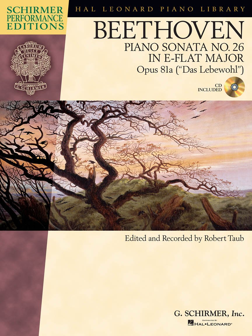 Beethoven: Sonata No. 26 in Eflat Major, Opus 81a (Das Lebewohl) (Schirmer Performance Editions),Used