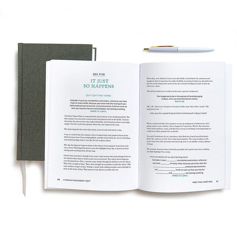 A Woman Who Doesn't Quit  Bible Study Book: 5 Habits from the Book of Ruth,Used