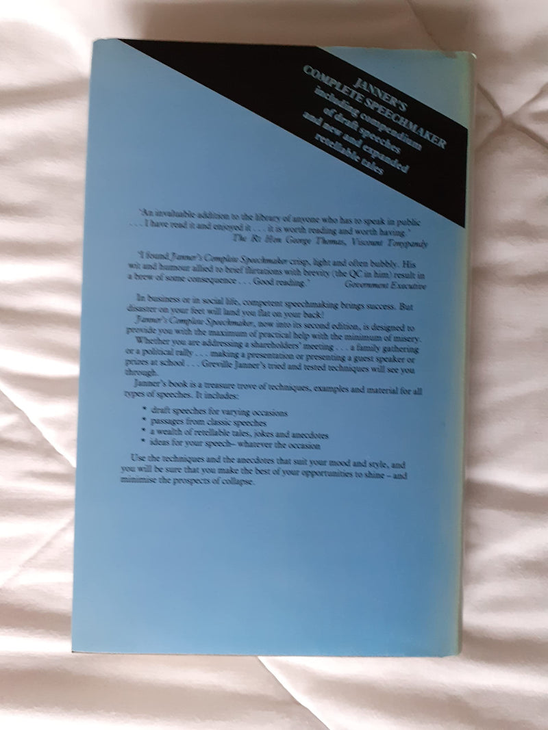 Janner's Complete Speechmaker,Used