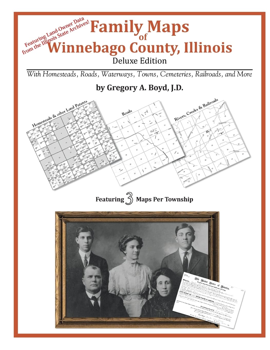 Family Maps of Winnebago County, Illinois,Used