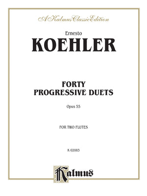 Forty Progressive Duets, Op. 55 (Kalmus Edition),Used