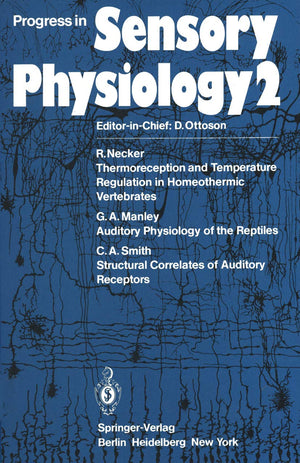Progress in Sensory Physiology (Progress in Sensory Physiology, 2),Used