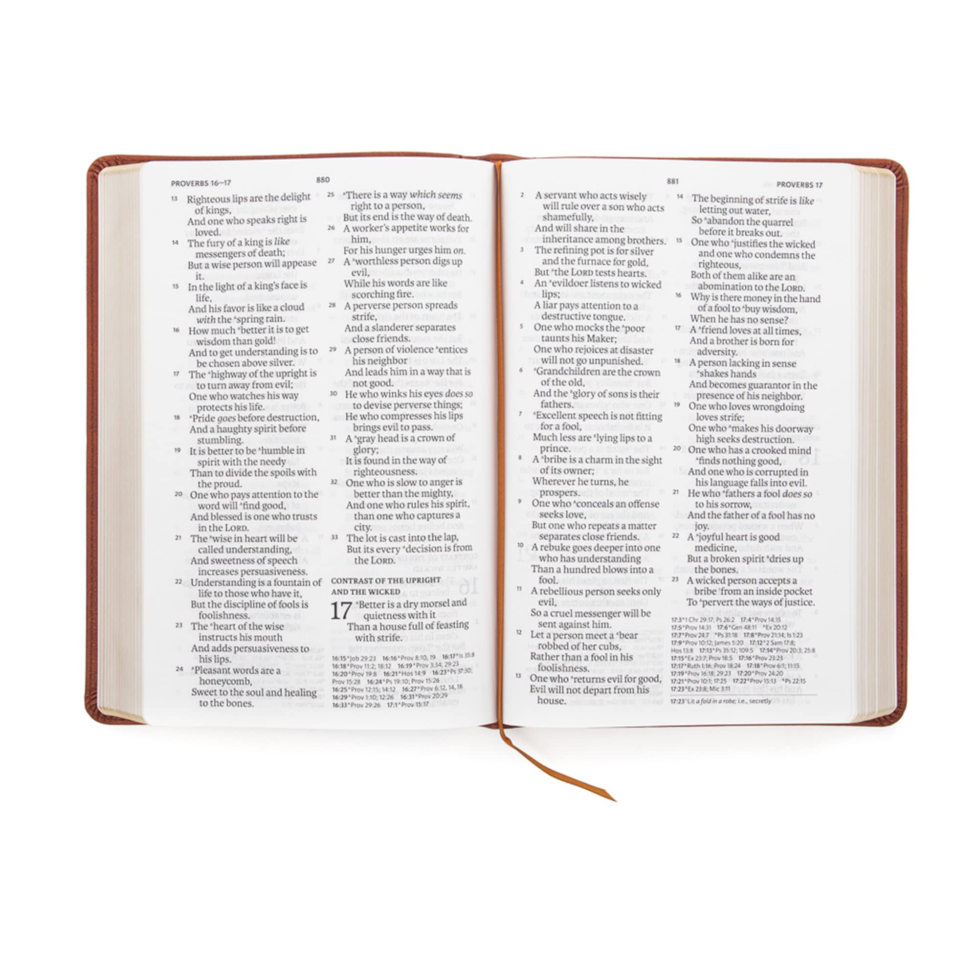 NASB Super Giant Print Reference Bible, Burnt Sienna LeatherTouch,Used