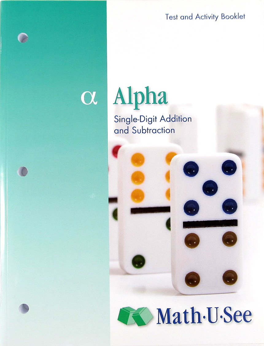 Alpha  Test and Activity Booklet (2010), Math U See,Used