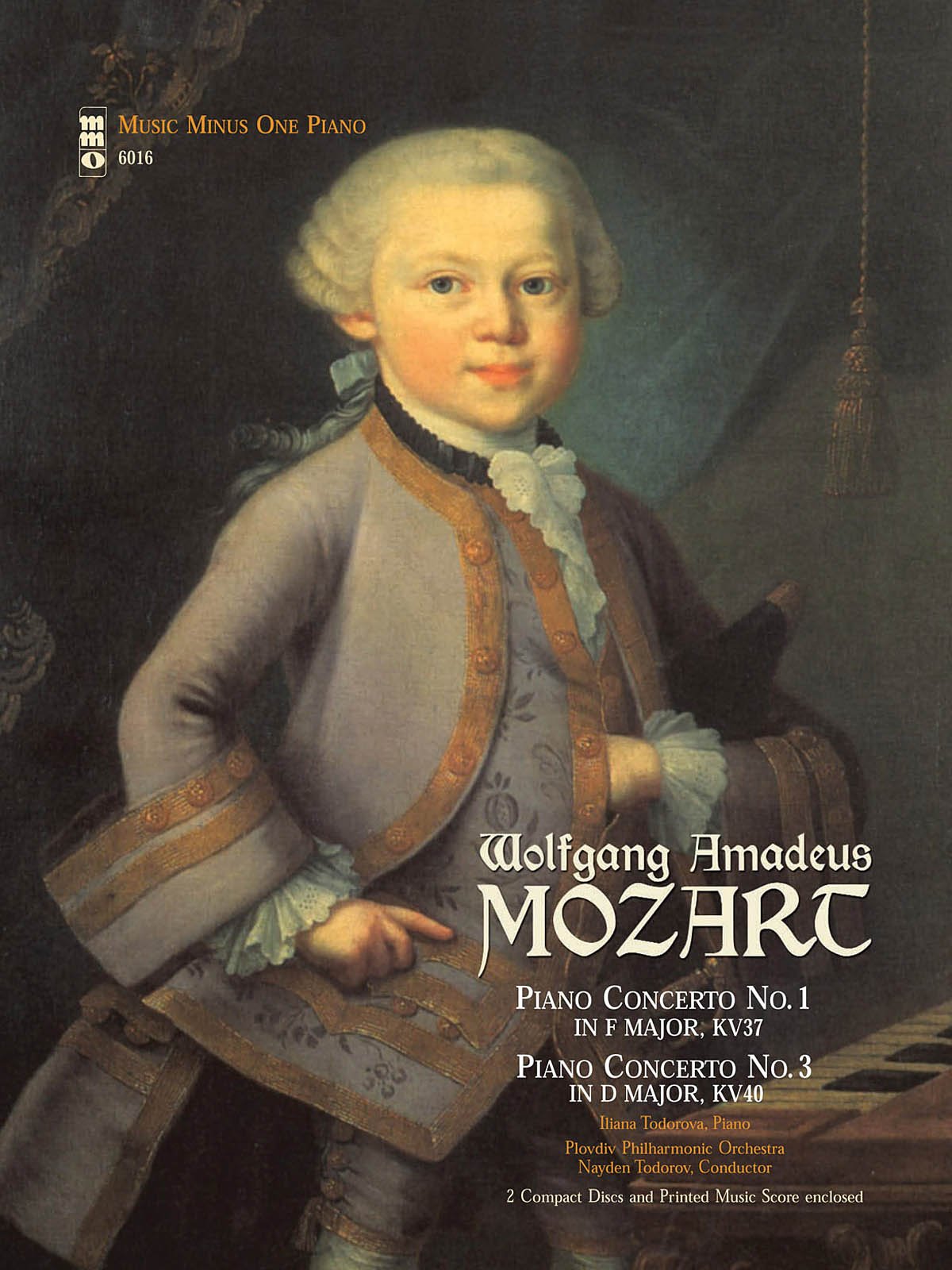 Mozart  Concerto No. 1 In F Major, Kv37; Concerto No. 3 In D Major, Kv40: 2Cd Set (Music Minus One Piano)