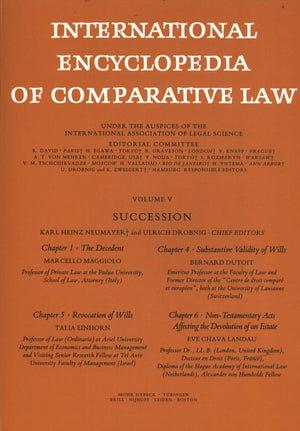International Encyclopedia of Comparative Law, Instalment 43,Used