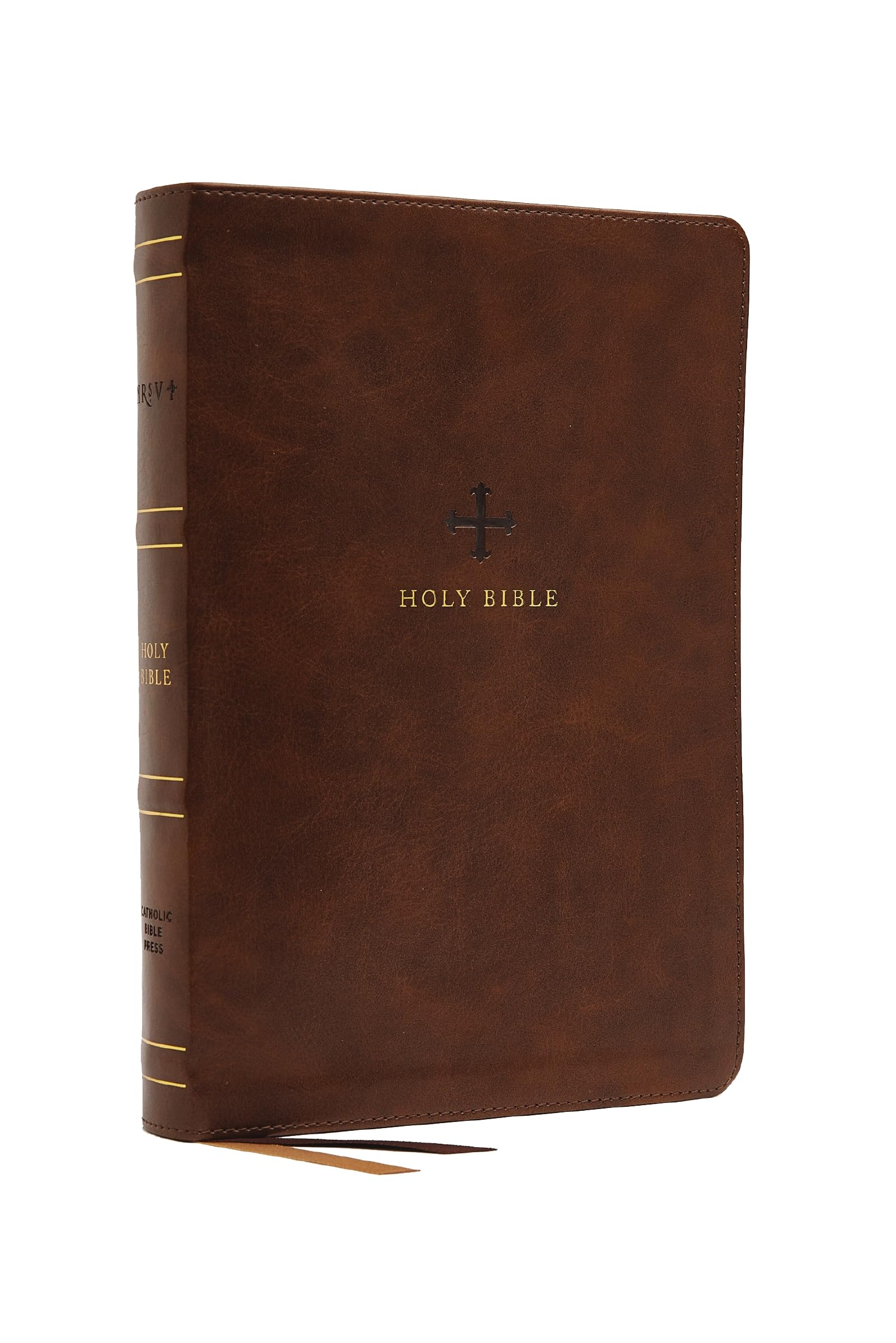 Nrsv, Catholic Bible, Standard Personal Size, Leathersoft, Brown, Comfort Print: Holy Bible,Used