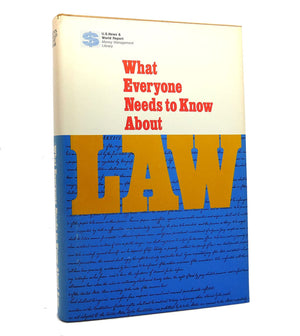 What Everyone Needs to Know About Law.,Used