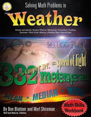 Solving Math Problems in Weather, Grades 58+,Used
