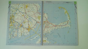 American Map New England: Road Atlas: Connecticut  Massachusetts  Rhode Island  Maine  New Hampshire  Vermont,Used