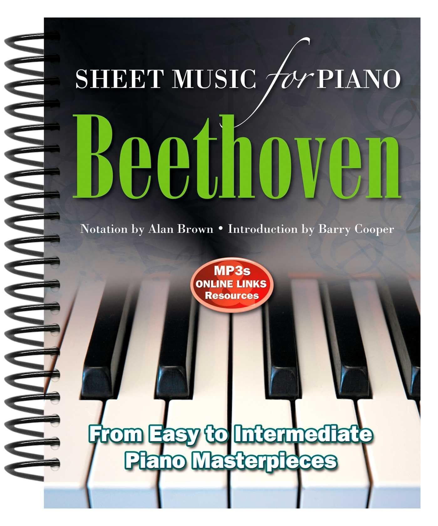 Ludwig Van Beethoven: Sheet Music For Piano: From Easy To Intermediate, Over 25 Masterpieces,Used