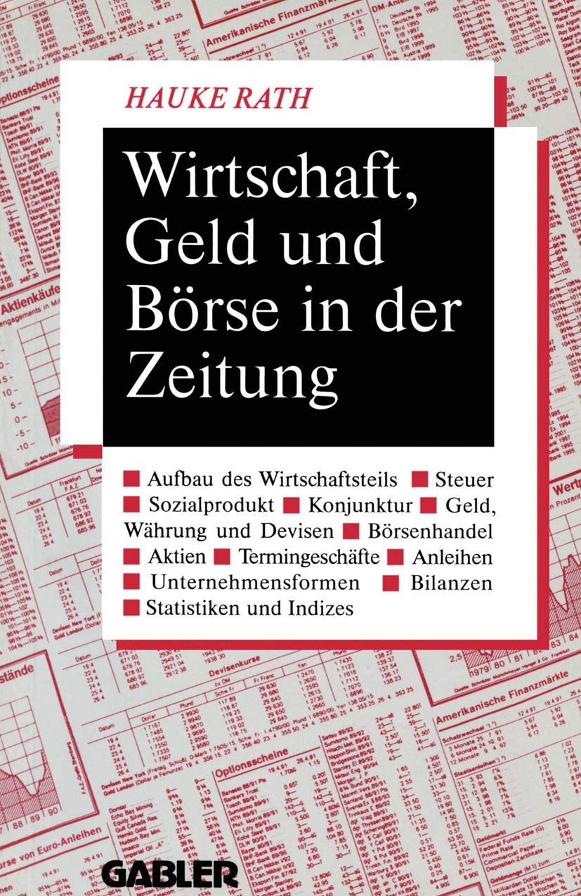 Wirtschaft, Geld Und Brse In Der Zeitung (German Edition),Used