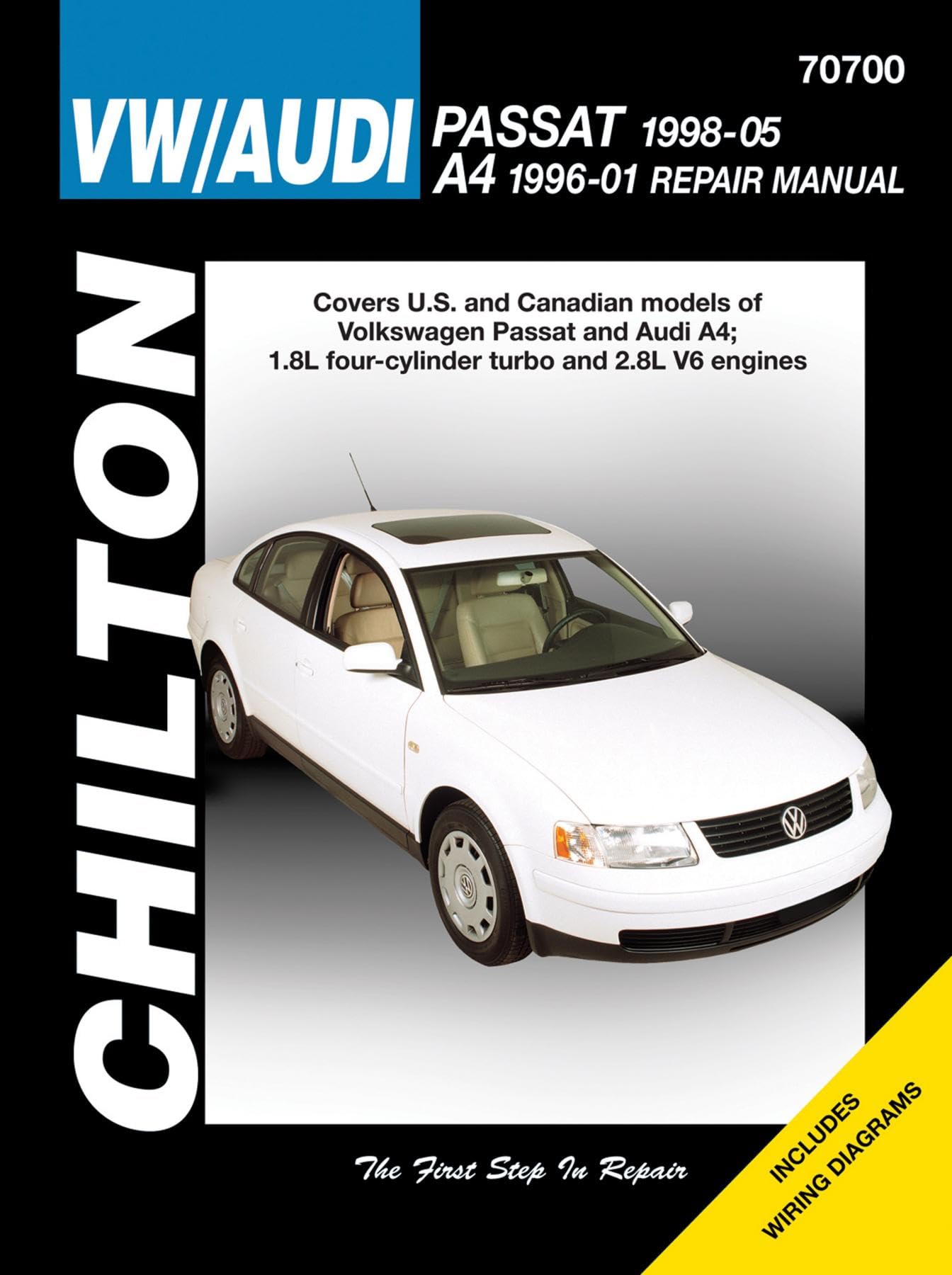 VW Passat & Audi A4: VW Passat, 1998 Thru 2005 and Audi A4, 1996 Thru 2001 (Chilton's Total Car Care Repair Manuals),Used