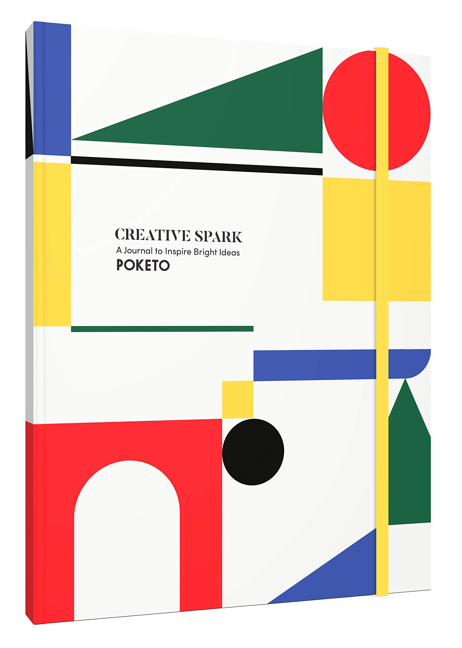 Creative Spark: A Journal To Inspire Bright Ideas (Book Of Guided Prompts To Ignite Creativity, Notebook With Colorful Geometric
