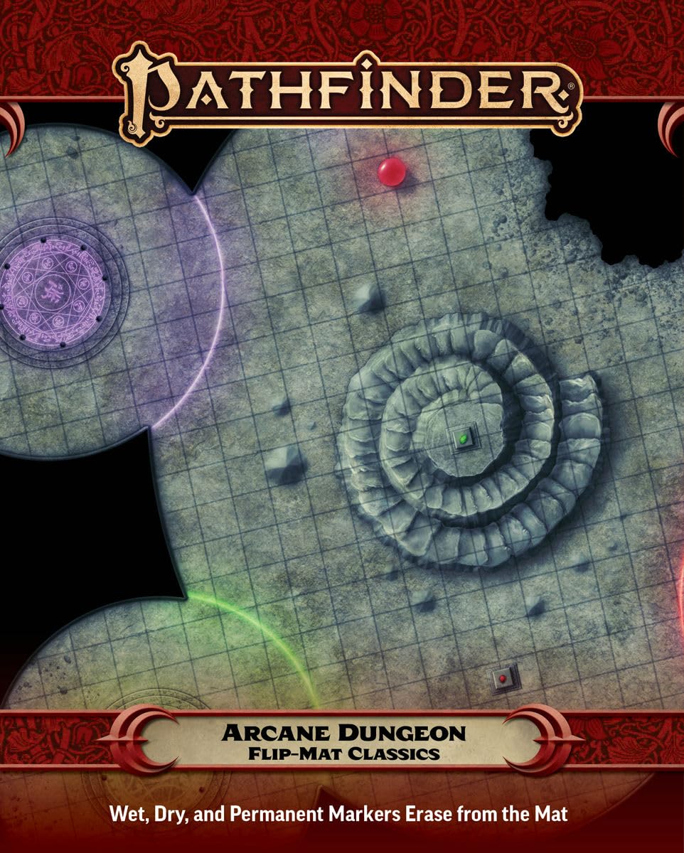 Pathfinder Flipmat Classics: Arcane Dungeon,Used