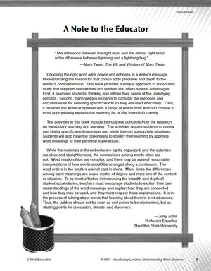 Vocabulary Ladders: Understanding Word Nuances Level 4,Used