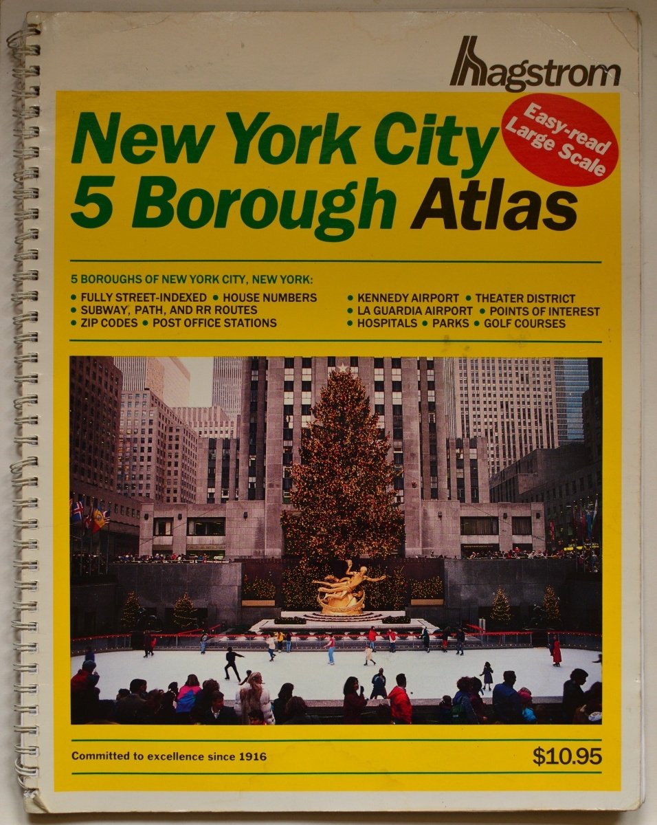 Hagstrom New York City Five Borough Atlas, Large Scale Edition,New