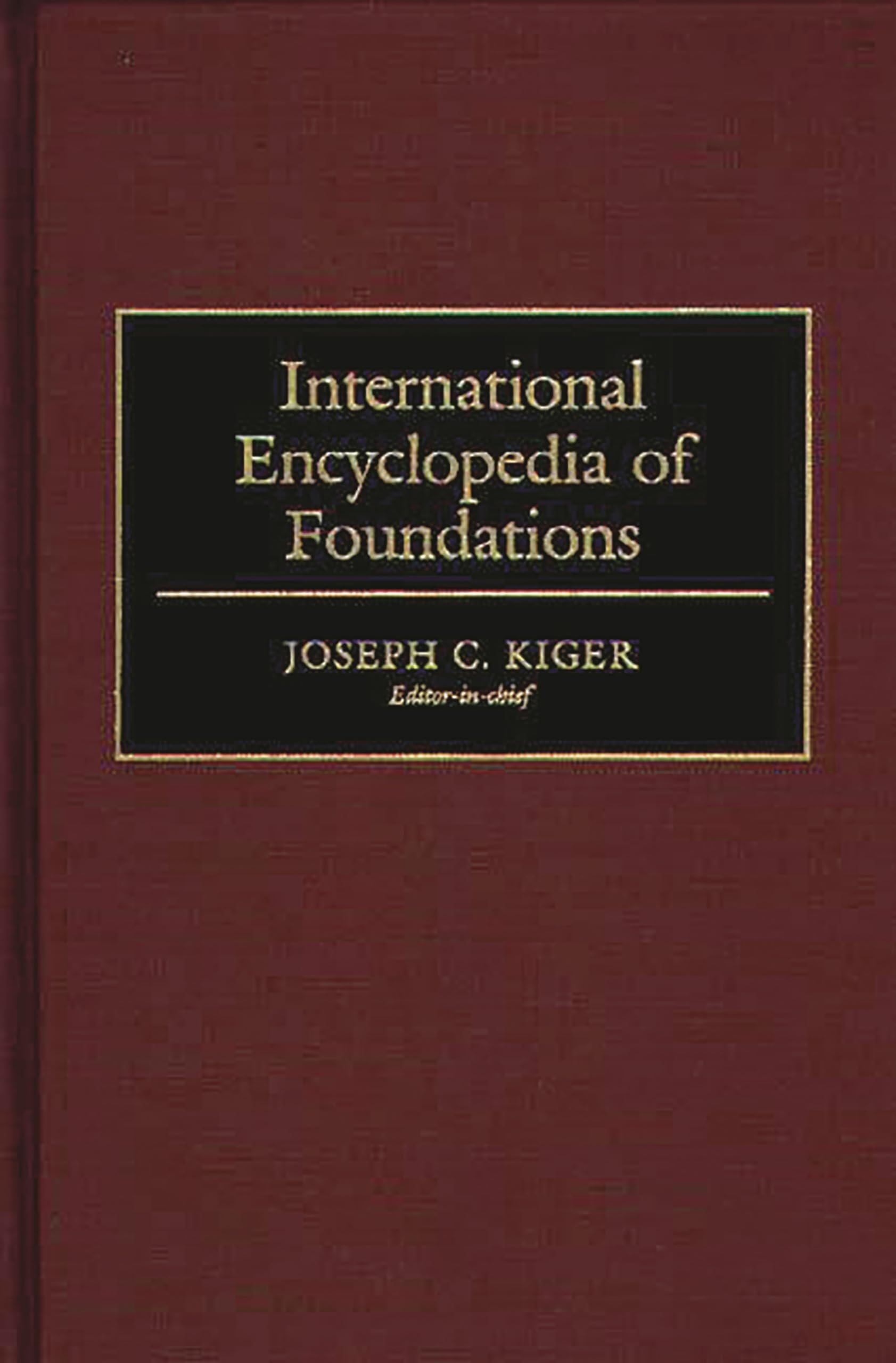 International Encyclopedia of Foundations,Used