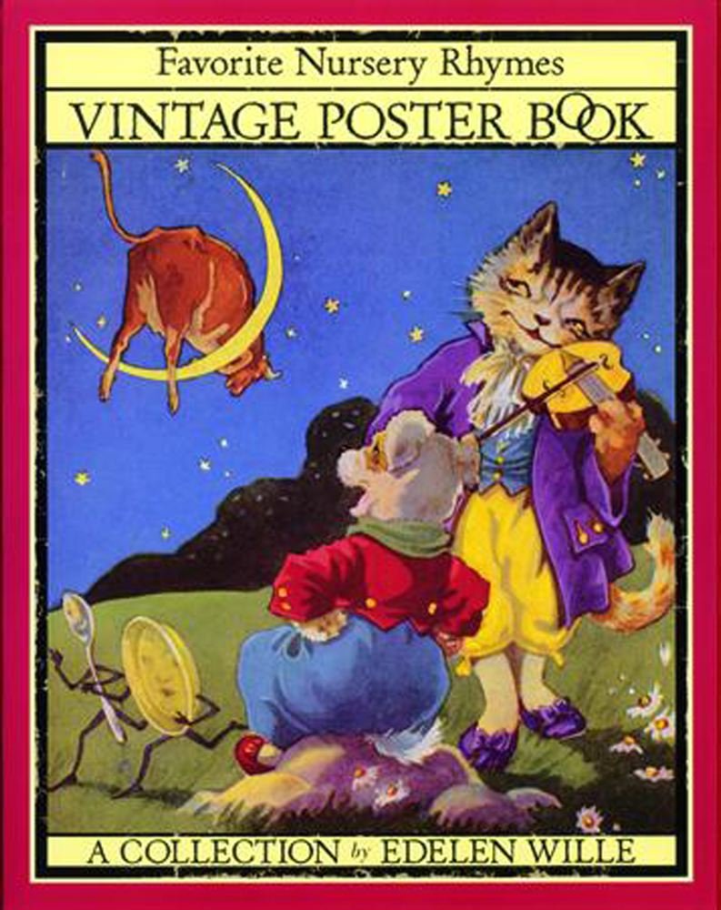 Vintage Poster Book: Favorite Nursery Rhymes,Used