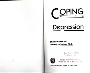 Coping With Depression (Coping Series),Used