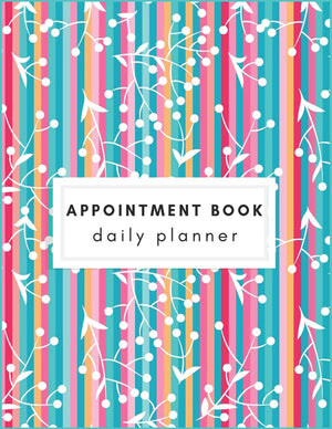 Appointment Book: Floral Bouquet Appointment Book Calendars For Hair Stylist Salons Spas Beauty Barber Business Appointment Book,Used
