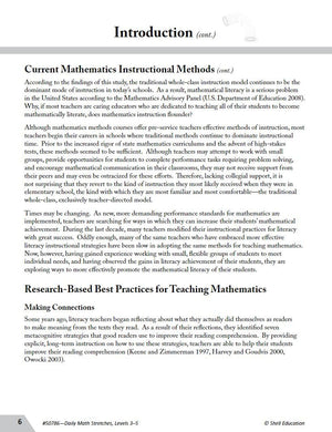 Daily Math Stretches: Building Conceptual Understanding Levels 35 (Guided Math),Used