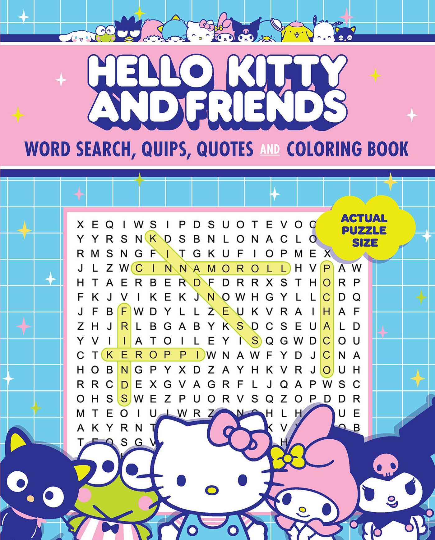 Hello Kitty And Friends Word Search, Quips, Quotes And Coloring Book (Coloring Book & Word Search)
