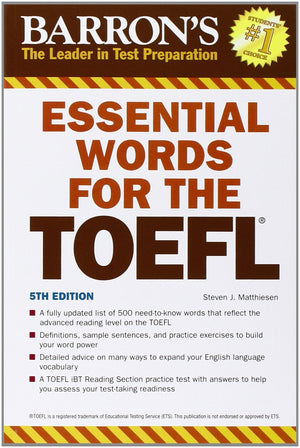 Essential Words For The Toefl: Test Of English As A Foreign Language