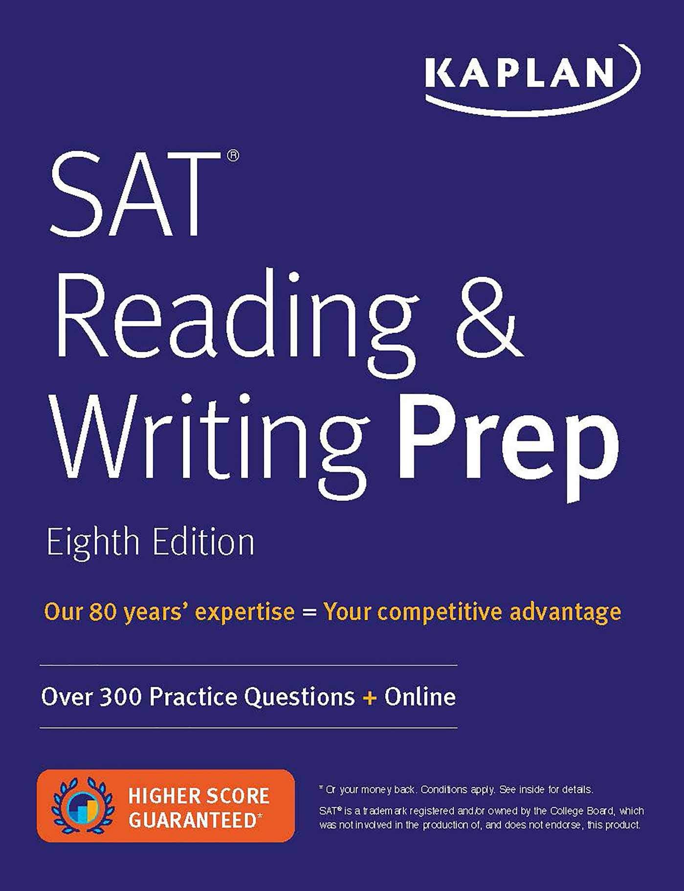 Sat Reading & Writing Prep: Over 300 Practice Questions + Online (Kaplan Test Prep)