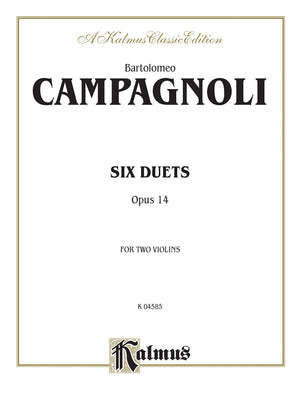 Six Duets, Op. 14 (Kalmus Edition)