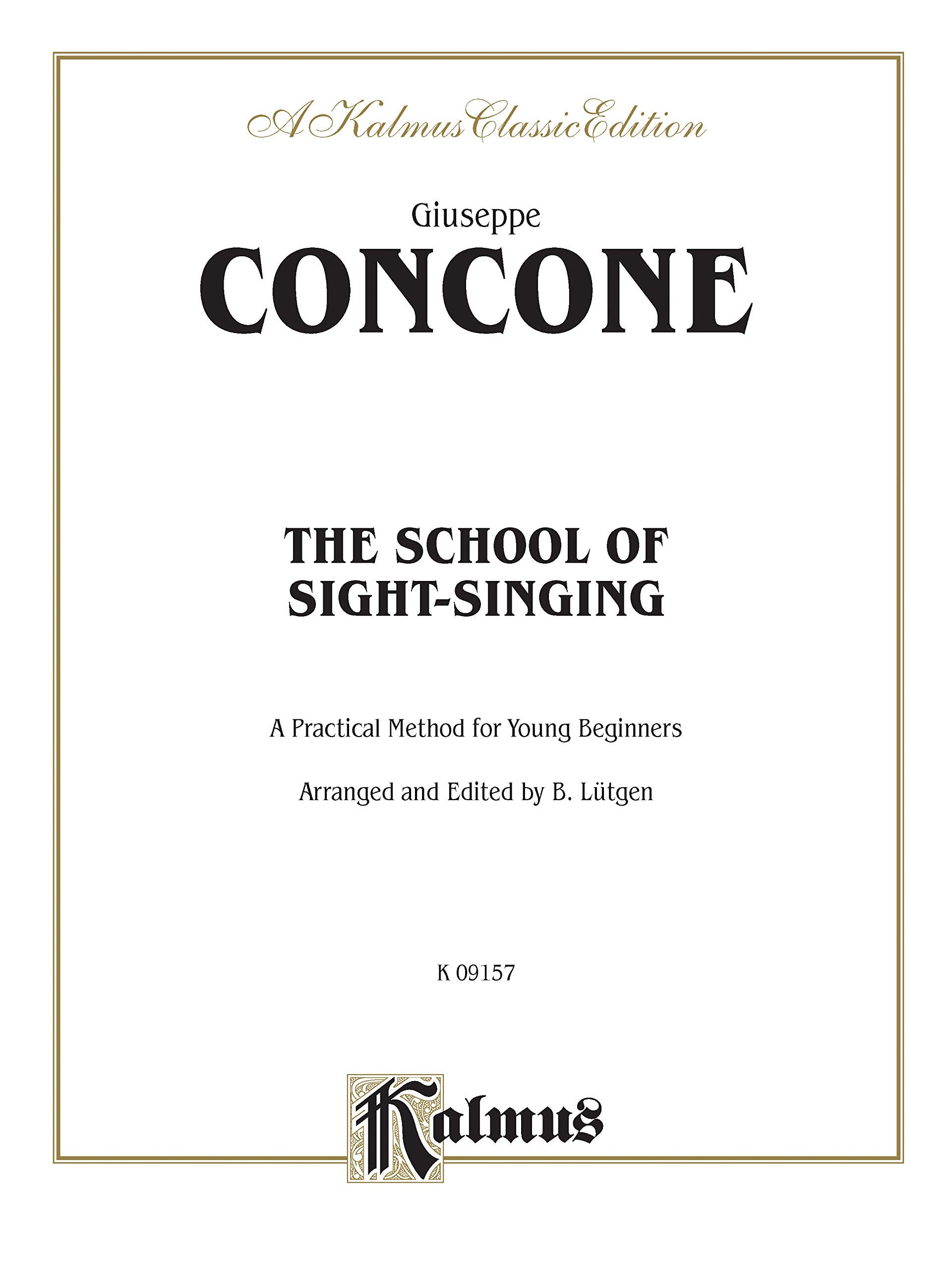 The School of SightSinging: Practical Method for Young Beginners (Lutgen) (Kalmus Edition),Used