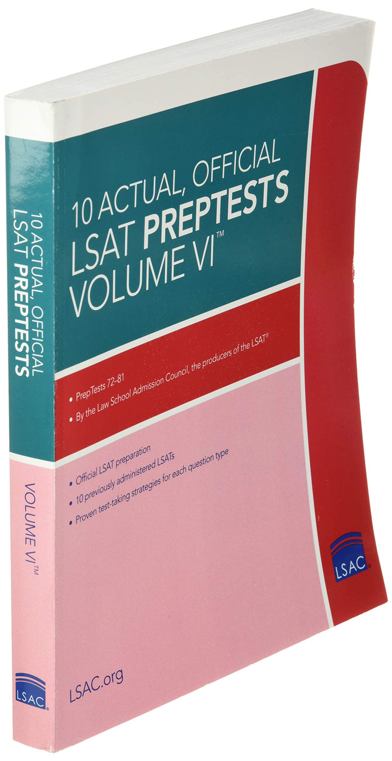 10 Actual, Official LSAT PrepTests Volume VI: (PrepTests 7281),Used