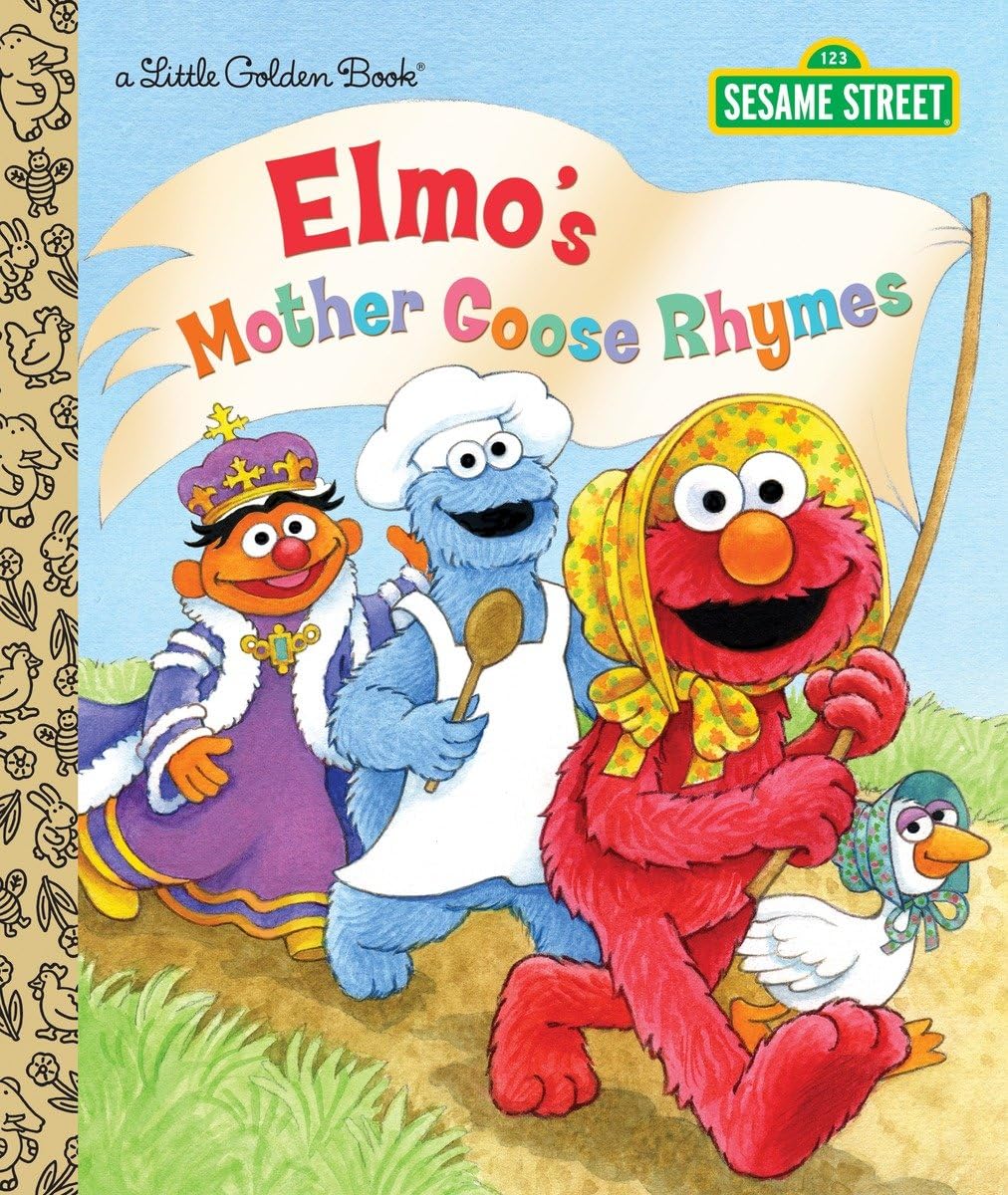 Elmo's Mother Goose Rhymes (Sesame Street) (Little Golden Book),Used