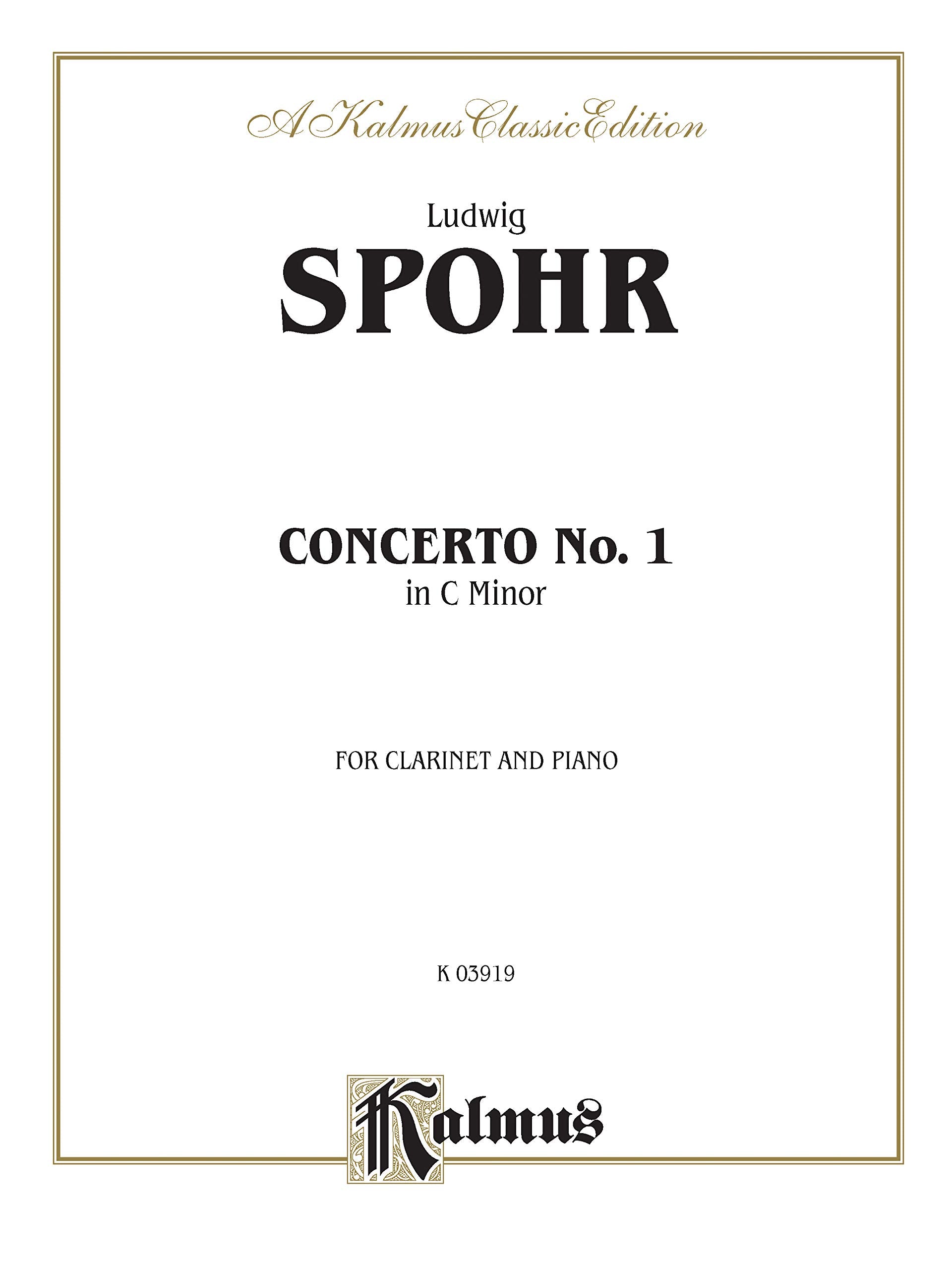 Concerto No. 1 in C Minor, Op. 26 (Orch.): Part(s) (Kalmus Edition),Used