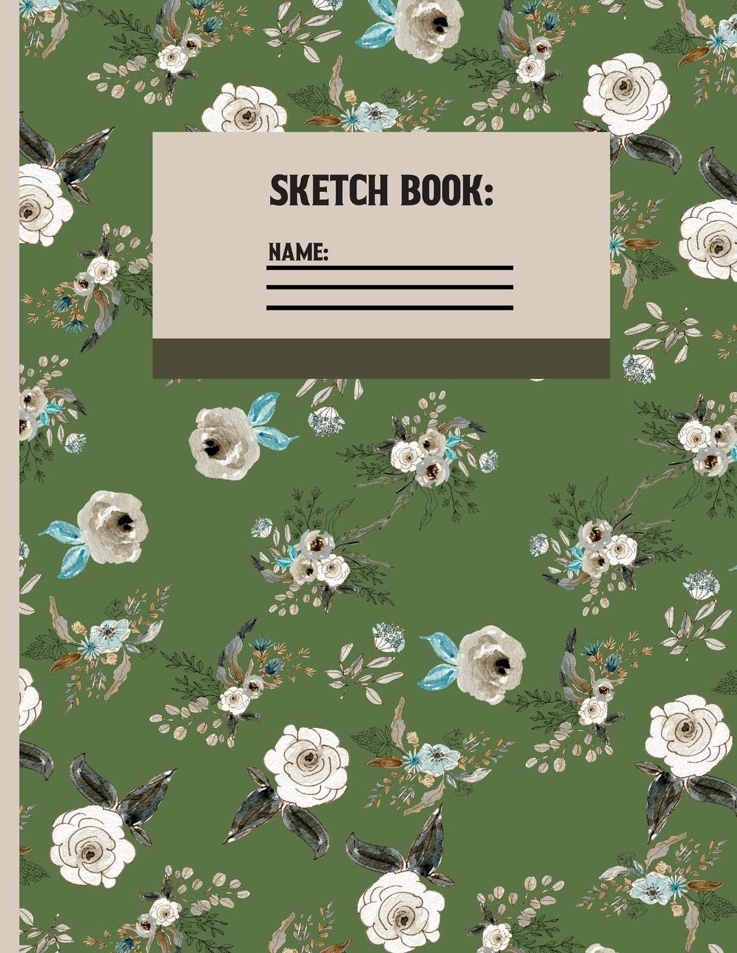Sketchbook: Floral Sketch paper to draw, and sketch in 120 pages (8.5x11 Inch).,Used