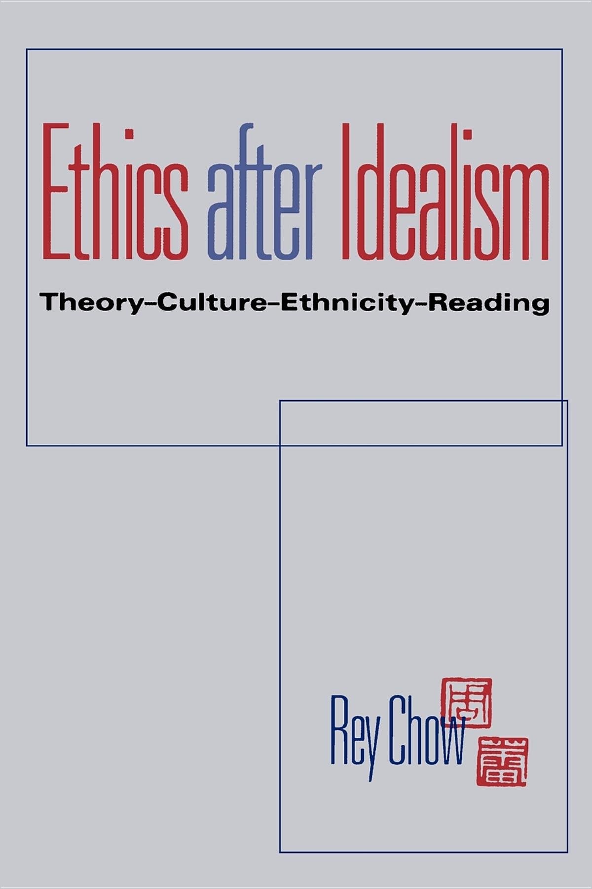 Ethics after Idealism: Theory, Culture, Ethnicity, Reading