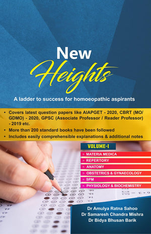 New Heights A Ladder To Success For Homoeopathic Aspirants Volume - 1