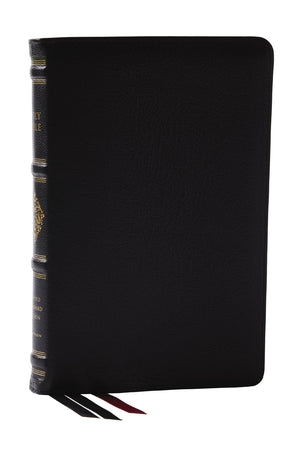 Rsv Personal Size Bible With Cross References, Black Premium Goatskin Leather, Premier Collection, (Sovereign Collection)