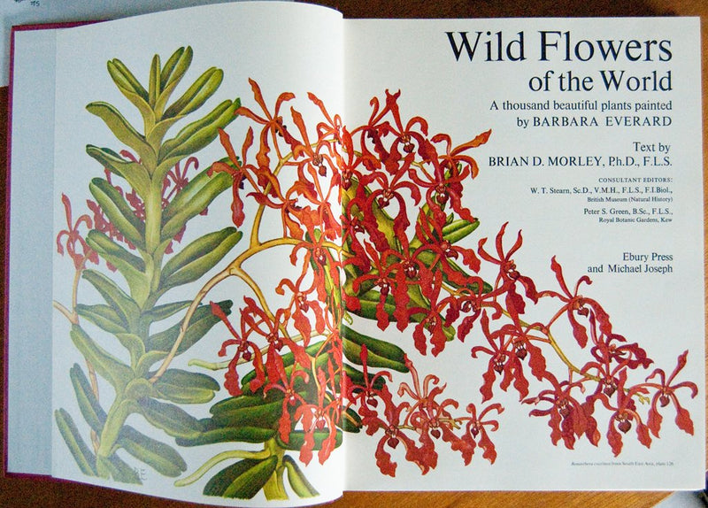 Wild Flowers of the World: A Thousand Beautiful Plants Painted by Barbara Everard,Used