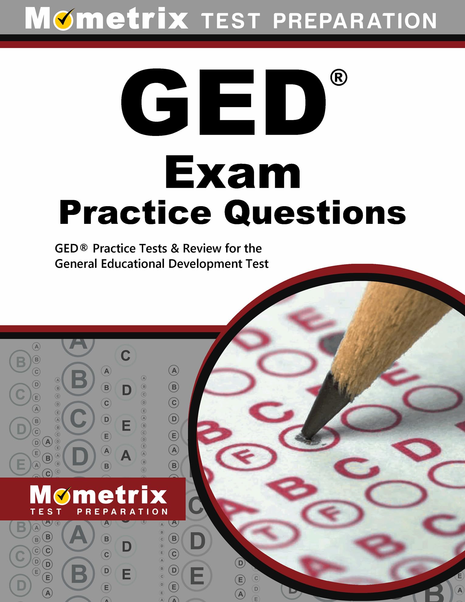 GED Exam Practice Questions: GED Practice Tests & Review for the General Educational Development Test,Used