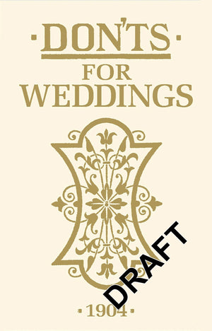 Don'Ts For Weddings,Used